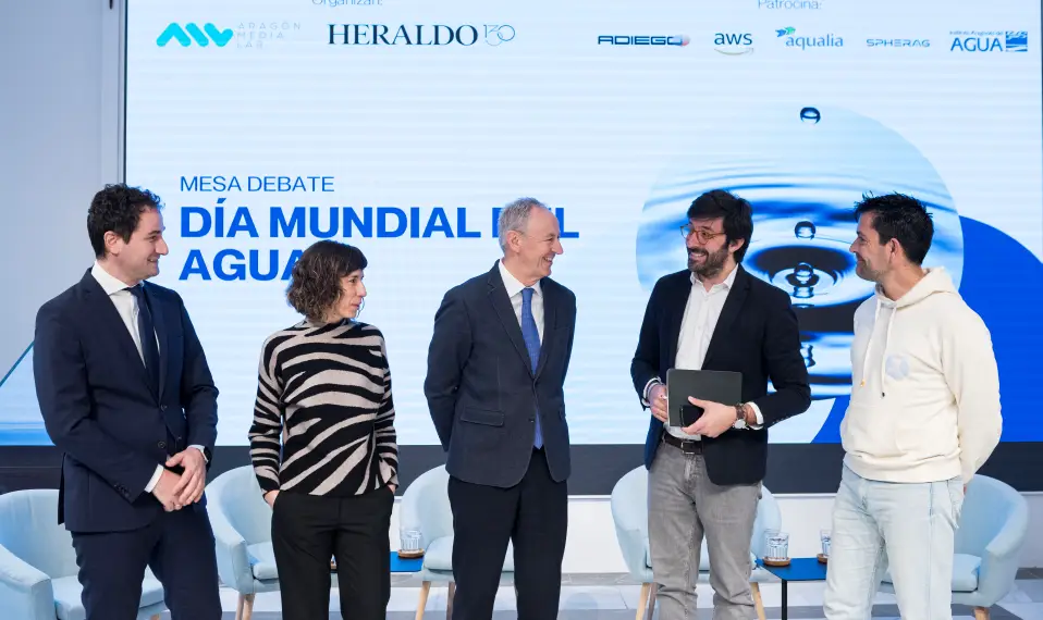 Spherag en la mesa redonda del Día Mundial del Agua 2025 en Heraldo de Aragón